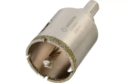 Коронка алмазная Вихрь по керамограниту/керамике, 35 мм 73/10/9/5 купить в Муравленко