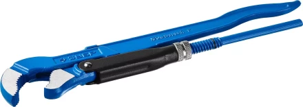 Ключ трубный рычажный ЗУБР &quot;ПРОФЕССИОНАЛ&quot;, тип &quot;S&quot;, изогнутые губки для труднодоступных мест, цельнокованный, Сr-V,  № 1, 1&quot; 27336-1_z01 купить в Муравленко