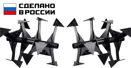 ЗУБР Ф-2, НЕХ 32, фрезы гусиные лапки для мотоблоков (707108-2) купить в Муравленко