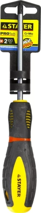 Отвертка STAYER &quot;PROFI&quot; &quot;PROTech&quot;, двухкомп рукоятка, намагниченная, Cr-Mo, PH2x100мм 25132-2-10_z02 купить в Муравленко