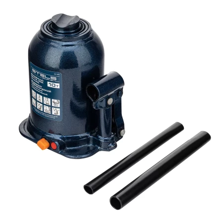 Домкрат гидравлический бутылочный телескопический Stels 51151, 10 т, подъем 180-430 мм купить в Муравленко