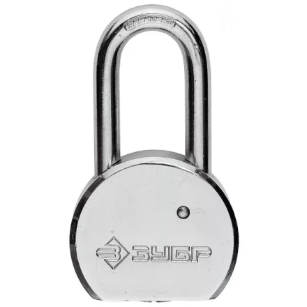 Замок навесной ЗУБР &quot;серия 272&quot; с удлинен закал дужкой, стальной корпус, 55мм 4-37272-55 купить в Муравленко