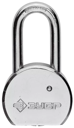 Замок навесной ЗУБР &quot;серия 272&quot; с удлинен закал дужкой, стальной корпус, 55мм 4-37272-55 купить в Муравленко