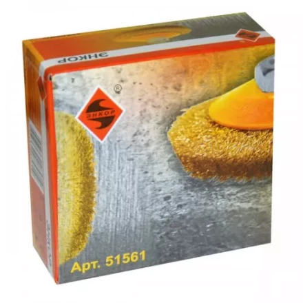 Щетка для УШМ М14/100 мм выгнутая сталь прямая Энкор 51561 купить в Муравленко