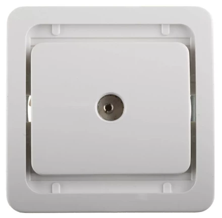 Розетка СВЕТОЗАР &quot;ГАММА&quot; телевизионная одинарная, цвет белый SV-54115-W купить в Муравленко