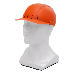 Каскетка защитная &quot;Стиль&quot;, пластиковая, оранжевая Сибртех 89169