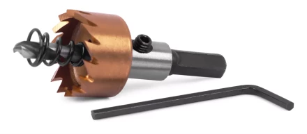 HSS-TiN коронка MESSER  20мм с центр. сверлом и толкающей пружиной для  лист. материала  до 2 мм ц/х купить в Муравленко