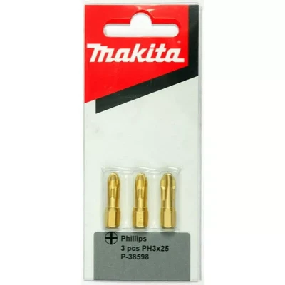 Биты Makita PH3 25мм 3шт, алмазные (P-38598)