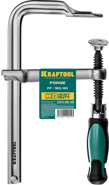 Струбцина KRAFTOOL FORGE тип F,цельнокованая 32014-080-160 купить в Муравленко