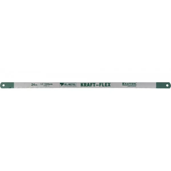 Полотно KRAFTOOL "KRAFT-FLEX" по металлу, Bi-Metal, 24TPI, 300 мм, 2 шт 15942-24-S2 купить в Муравленко