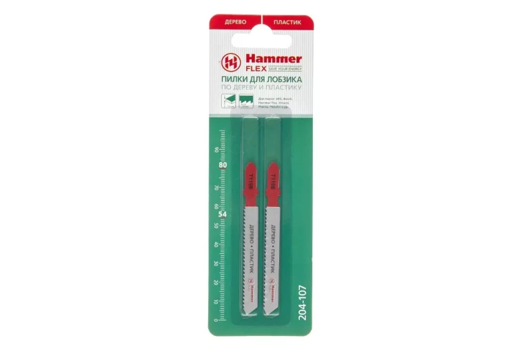 Пилки для лобзика HAMMER JG WD-PL T119B (2шт.) купить в Муравленко
