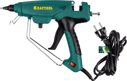 Пистолет клеевой (термоклеящий) &quot;PRO&quot;, KRAFTOOL 06843-300-12, электр, двухкомп корпус, регулятор темп, выход клея 1,5 кг/час, d=12мм, 300Вт 06843-300-12 купить в Муравленко