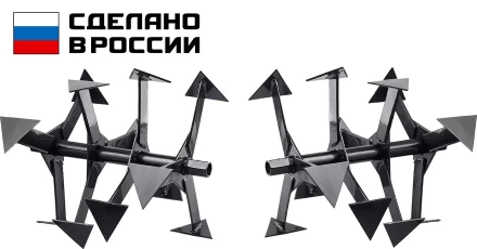 ЗУБР Ф-1, НЕХ 23, фрезы гусиные лапки для мотоблоков (707108-1) купить в Муравленко